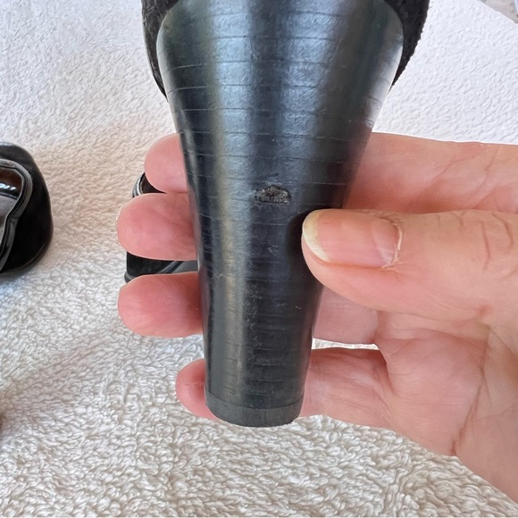 SOFFT RASQUÉRA SEXY BLACK LEATHER ANKLE STRAP SANDALS SIZE 8 - Picture 6 of 9